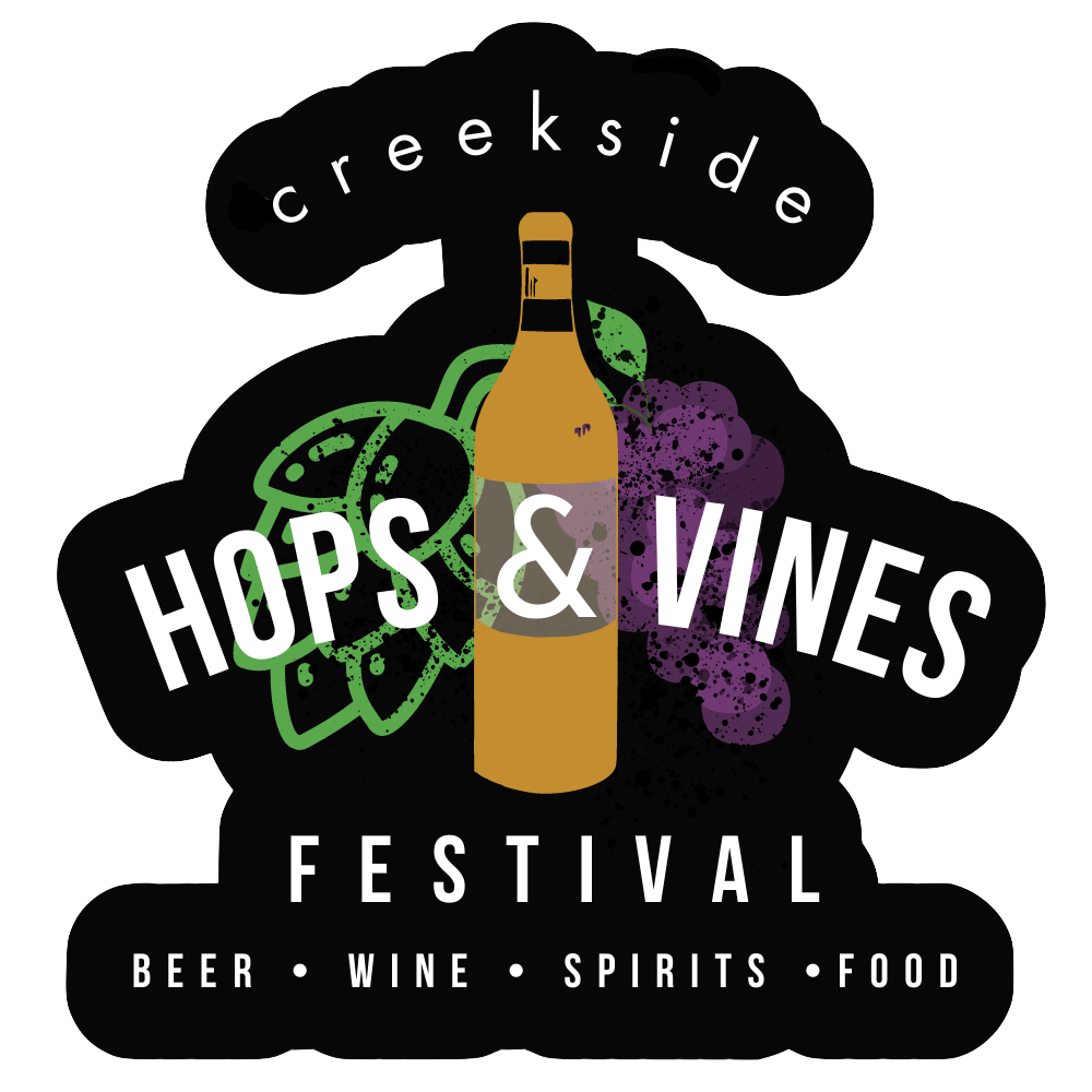 Gahanna Ohio Creekside Hops & Vines Festival Logo