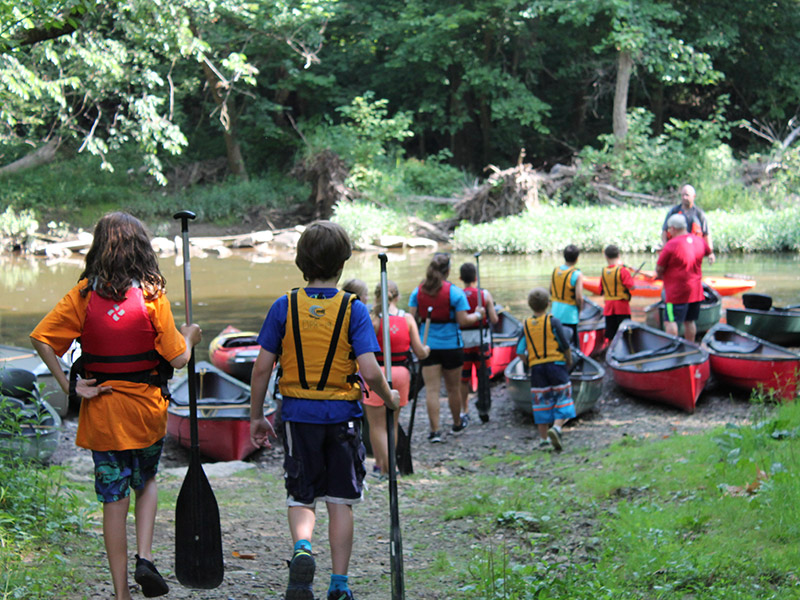 Gahanna Parks Camp with Kids Canoeing
